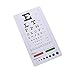 ASA TECHMED Snellen Plastic Eye Chart with LED Penlight Pupil Gauge + Taylor Hammer + Tape Measure + 4 Color Pen