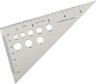Ludwig Precision 6" 30-60-90-Degree Aluminum Drafting Triangle, 83006