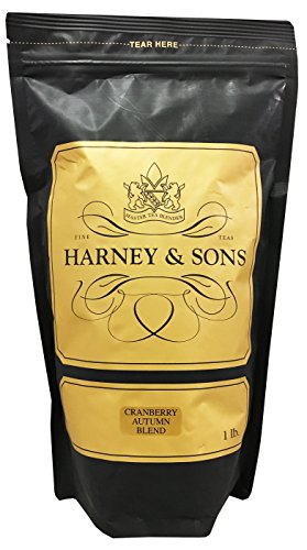 Harney & Sons Cranberry Autumn Tea Loose Tea 16 Ounce Black Tea with Cranberry and Orange