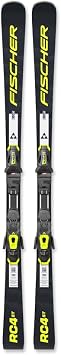 Fischer RC4 ST Race Downhill Alpine Skis, Black, 149cm w/ Z11 Powerrail GW Binding