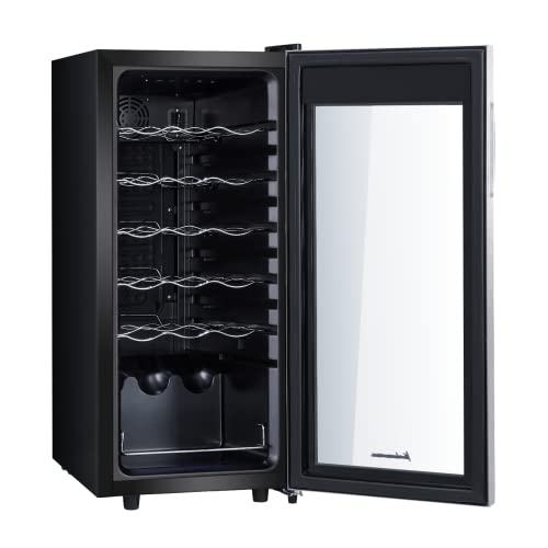 Kalamera Krc-18Ss Freestanding Wine Cellars, Black #TOP5