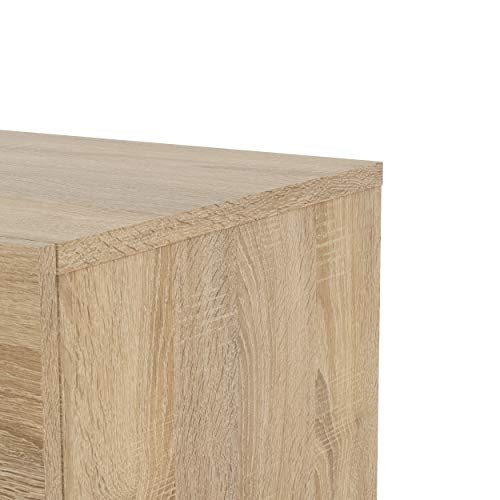 Tvilum Bedrooms, Living Areas, Or Entryways, Silver Handles, Steel Brackets At Bottom 4 Drawer Chest, 15,85 In D X 26,81 In H X 31,57 In W, Oak #TOP3