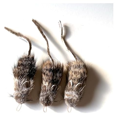CoolCyberCats Fun Rat Pack 3 Pack of Rat/Rattie Refill/Attachment - Fits Wildcat and Popular Bird and Catcher Type Wands/Poles Cover