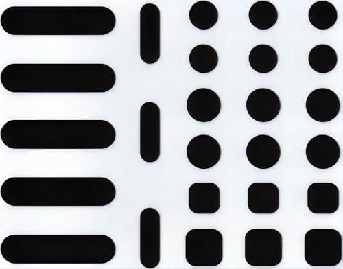 JiSiTeCai Universal Webcam Privacy Protector - Privacy Protection Accessory, Residue-Free Adhesion, Secure Screen Closure - dot, Square and Strip Patterns, 26 Pieces - Black by JiSiTeCai - Used condition - US$5.31