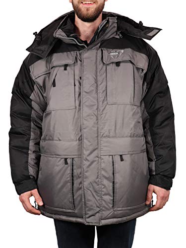 Freeze Defense Mens Big & Tall 3in1 Winter Jacket Coat & Vest
