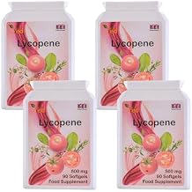 Ved Lycopene Supplement, Supports Energy Balance, Non-GMO, High Lycopene 500mg x 90 SoftgelPack of 4, 12 Months Supply