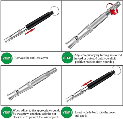 Two-tone Dog Whistles with lanyard