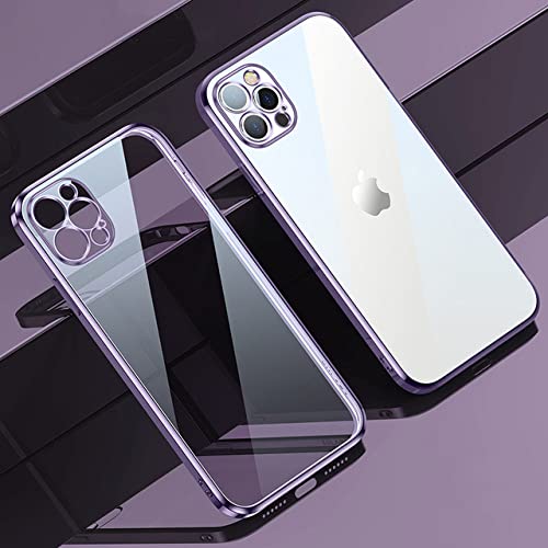 Coque iPhone 13 Pro violette en TPU souple galvanisé anti-choc