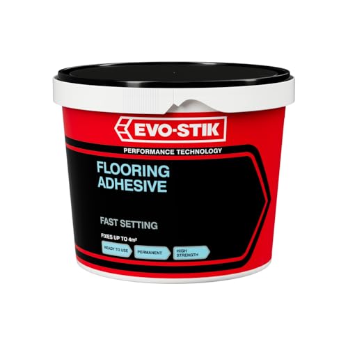 EVO-STIK Flooring Adhesive 1L - High Strength - For Use On Porous Floors - Fast Setting - Ready to Use - Solvent-Free