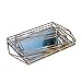 ZIQIDONGLAI Dekoracyjne tace Mirrored Parfm Tray, dekoracyjna taca ze złota, ozdoba Elegancka półka łazienkowa (kolor: złoty, wymiary: 57 x 30 x 5,5 cm)