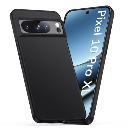 Coque Pixel 10 Pro XL anti-choc et légère avec motif militaire mat noir