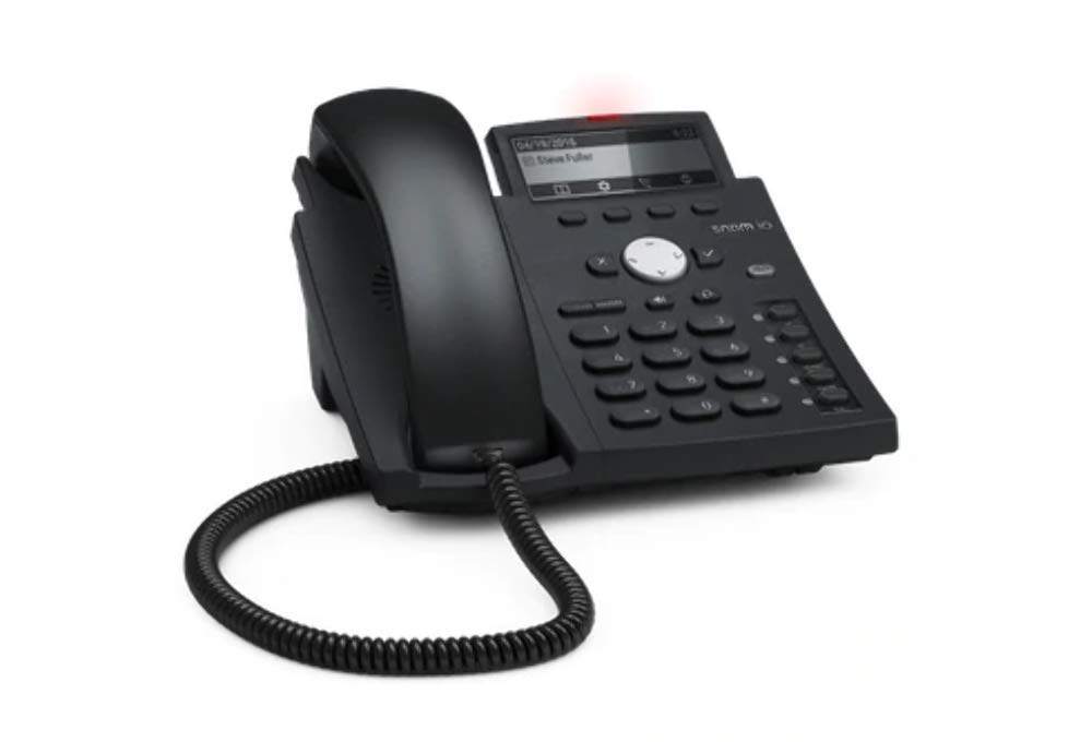 Snom D315 IP Telefon, SIP Tischtelefon (5 konfigurierbare Funktionstasten mit LEDs, 4 SIP-Identitäten, Sensorhakenschalter, Dual IPv4 / IPv6-Stapel), Schwarz, 00004258
