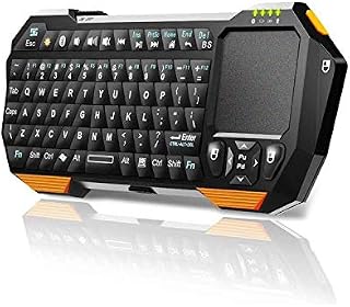 Mini Wireless Keyboard with Touchpad for Smart TV Projector Compatible with Android iOS