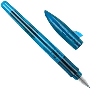Plastic Fountain Pens 0.5mm F Nib Cute Shark Shape Calligraphy Ink Pens School Stationery Office Supplies Students GiftsT-Deep Sea Blue