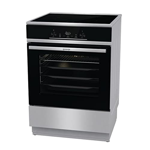 Foto von Gorenje GEIT6E 80 XPG Elektro Standherd mit Induktionskochfeld / 60 cm / 64 Liter/AirFry/GentleClose/PyroClean/Bratenthermometer/Pizzamodus 300°C/PowerBoost/Kindersicherung/edelstahl
