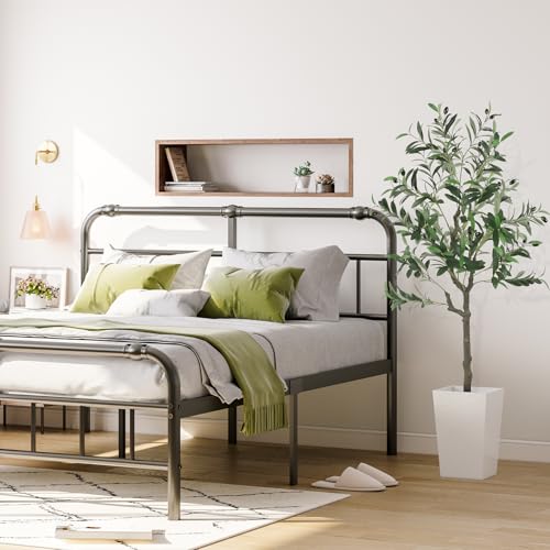 YOLEO Olivenbaum Künstlich 120cm kunstpflanze Künstliche Pflanzen groß Künstlicher Olivenbaum Kunstbaum wie echt für Wohnzimmer Schlafzimmer Büro Deko (Typ 2)