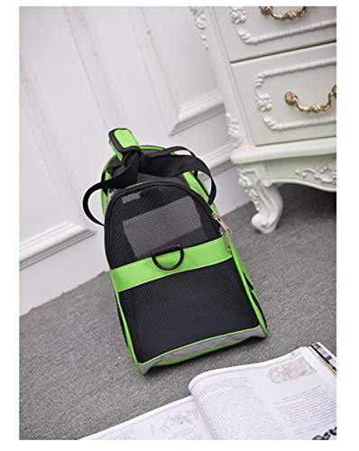 Sac à dos sac portable messenger vert pour chat et petit chien - 4