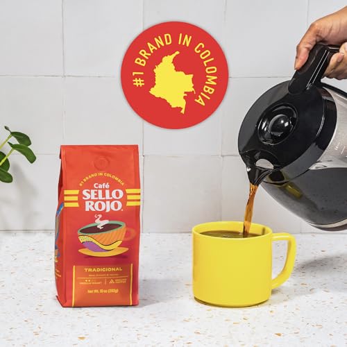 Image of Sello Rojo Tradicional Medium Roast Ground Coffee, 16 oz (Pack of 5)