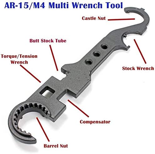 Namvo AR15 M4 Tactical Armorers Rifle Combo Wrench Barrel Nut Stock Tool for Removal and Installation - Image 5