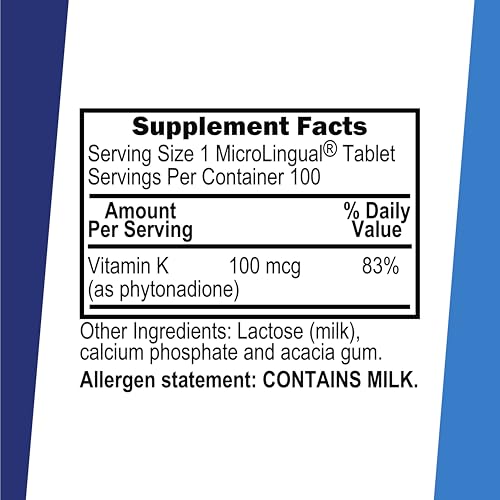 superior source vitamin k 100 mcg - bone strength amp health support supplement - vitamin k supplement aids blood health amp calcium absorption - 30 sublingual dissolving tablets