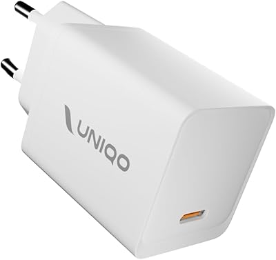 UNIQO GaN Nano Charger 45W, Caricabatterie USB-C, Tecnologia GaN, Ultra Compatto