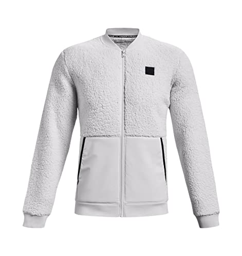 Under Armour Men's UA Sherpa Bomber Full Zip Jacket (Medium, Halo Gray/Black - 014)3