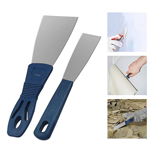 Generic Conjunto de ferramentas de massa de vidraceiro de 2 peças de metal de 1 pol. e 2 pol. Ferram