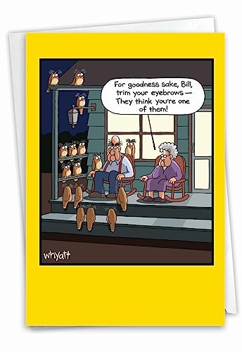 NobleWorks Humor Geburtstagskarte 'Jung Und Schön' Für Großeltern - Mit Umschlag