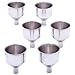 BF Systems KTFLFNL6 Maxam 6 Piece Stainless Steel Flask Funnel Set, Large