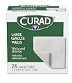 Curad Pro-Gauze Sterile Pads, 4" x, 4", 25 Count (Packaging May Vary)