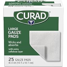 Curad Pro-Gauze Sterile Pads, 4" x, 4", 25 Count Packaging May Vary