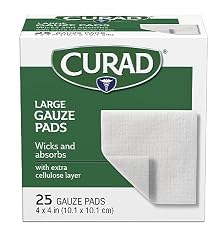 Curad Pro-Gauze Sterile Pads, 4″ x, 4″, 25 Count (Packaging May Vary)
