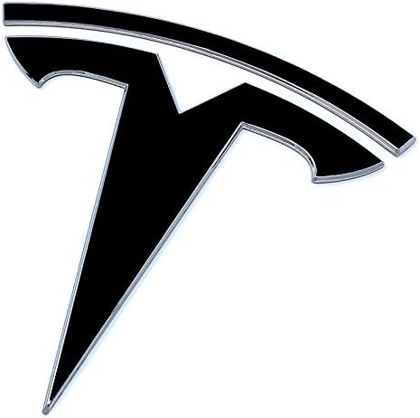 Custom Cut Graphics Logo Decal Wrap for Tesla Model Y, 4-pc Set (Gloss Black)