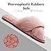 Crazy Lady Women's Fuzzy Fluffy House Slippers Cute Plush Memory Foam Shoes Cross Band Indoor Outdoor Open Toe Sandals(06/Pink, 7-8)