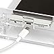 Maul Handyhalter aus Acryl 9,7 x 10,5 x 7,6 cm | Stilvolle Handyhalterung für Smartphone | Quer- und Hochformat | Stufenlose Neigung bis zu 60° | Ideal für Schreibtisch und Büro | Transparent