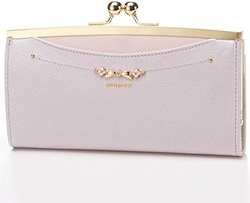 ミッシュマッシュ 長財布 ラベンダー リボン がま口 パール ピューレ 訳アリ Misch Masch ファッション 通販