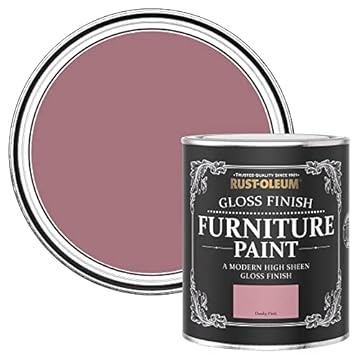 Rust-Oleum Pink Furniture Paint in Gloss Finish - Dusky Pink 750ml