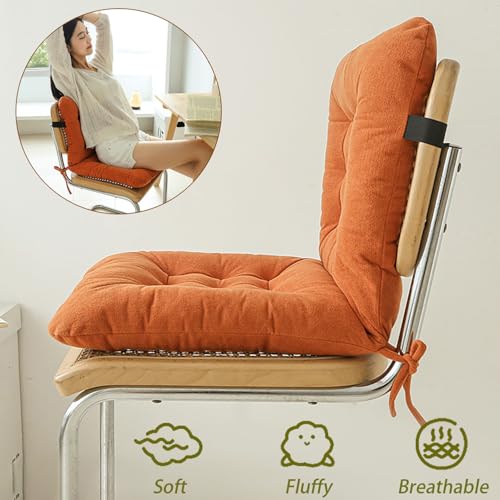Galette fauteuil à bascule chenille gris épais 3 pouces doux