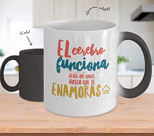 Miniatura 2 de Taza Café El Cerebro Vaso, taza de café divertidas, tazas personalizadas, taza de café inspiradoras, taza con mensajes positivos.
