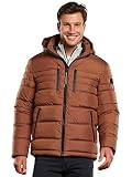 engbers Herren Steppjacke Abnehmbarer Kapuze, 33556, Orange in Größe 58