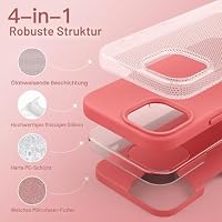 JETech Silikon Hülle für iPhone 13, Rosa Pomelo – Ansicht 3
