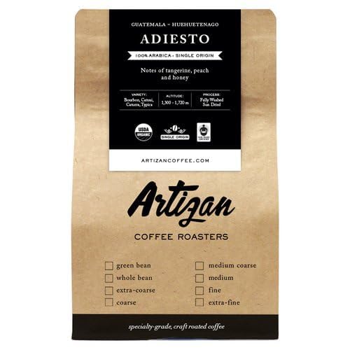 Artizan Coffee USDA Organic Whole Bean Coffee | Heavenly Project Decaf Blend | Dark Roast | 10 oz | Roasted in South Florida