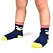 LAISOR 12 Pairs Assorted Non-Skid Ankle Cotton Socks with Grip For Kids Toddlers Baby (6-12 Months)