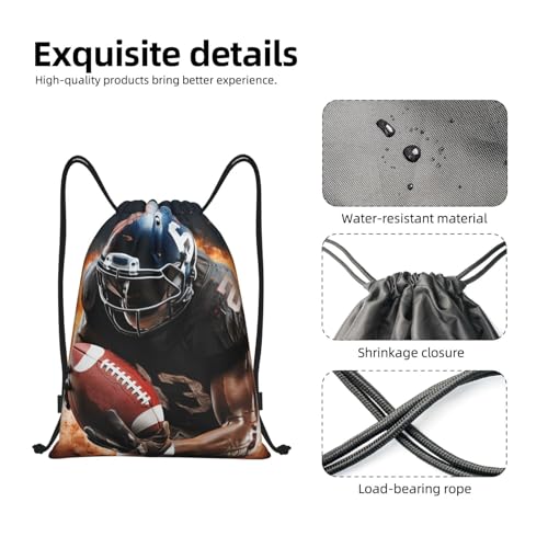 Drawstring Backpack Sports Gym Bags Draw String Bag for Women Men Cool American Football Drawstring Bags Sackpack3