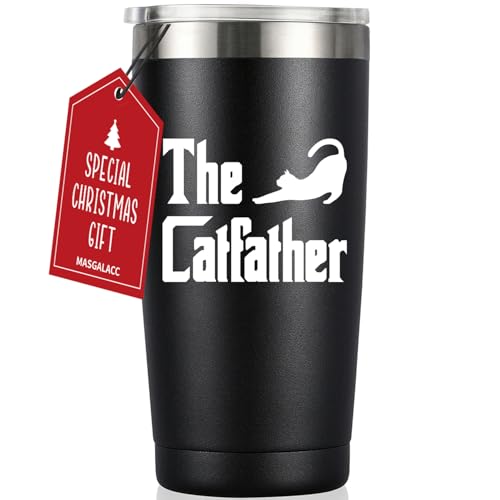 MASGALACC 20 Oz Cat Dad Tumbler