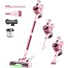 Dzaki Aspirateur Balai sans Fil Puissant avec écran LED- 45KPa 50Mins, 3 en 1 Aspirateur sans Fil sans Sac, Rechargeable Batterie, Silencieux Léger pour Tapis/Poils d'animaux/Sols Durs/Canapé/Voiture