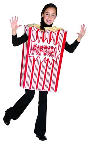 Rasta Imposta Movie Night Popcorn Children's Costume, 7-10, Red