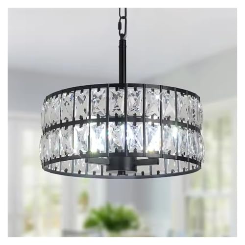 Lampe rétro pour table à manger et cuisine suspension en cristal chic