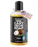 CLARK'S Cast Iron Cleaner 12 oz, Plant-Based Coconut Scented Cast Iron Soap
