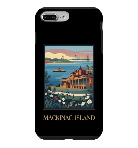 Mackinac Island Michigan Great Lakes���B���e�[�W���g���A�[�g �X�}�z�P�[�X iPhone 7 Plus/8 Plus �p